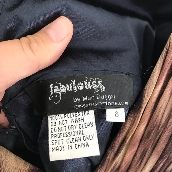 Fabulous Mac Dugal Animal Print Prom Dress! NWOT! - Picture 8 of 12